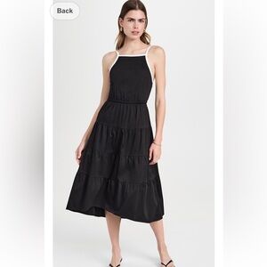 Alice + Olivia Hartley Gathered Black and white dress size 6